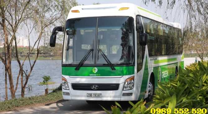 Xe Green Bus
