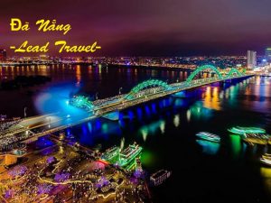 Hình ảnh cầu rồng đà nẵng về đêm